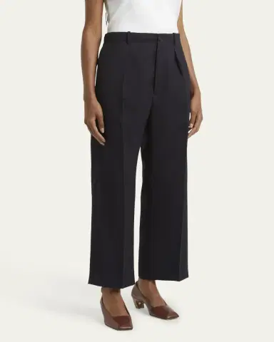 SETCHU Pleated Wool Gabardine Chino Pants | Thumbnail 4 SETCHU Pleated Wool Gabardine Chino Pants | Thumbnail 4