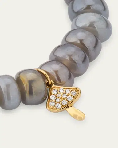 Sydney Evan Mystic Grey Moonstone and Diamond Mushroom Charm Bracelet | Thumbnail 3 Sydney Evan Mystic Grey Moonstone and Diamond Mushroom Charm Bracelet | Thumbnail 3