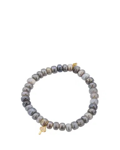 Sydney Evan Mystic Grey Moonstone and Diamond Mushroom Charm Bracelet | Thumbnail 1 Sydney Evan Mystic Grey Moonstone and Diamond Mushroom Charm Bracelet | Thumbnail 1