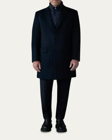 Mackage Men's Skai-SLB 3-in-1 Wool Overcoat with Removable Down Liner | Thumbnail 2 Mackage Men's Skai-SLB 3-in-1 Wool Overcoat with Removable Down Liner | Thumbnail 2