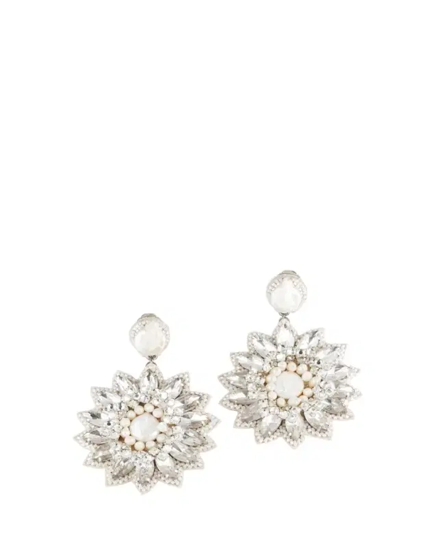 Ranjana Khan Dioses Earrings with Pearls