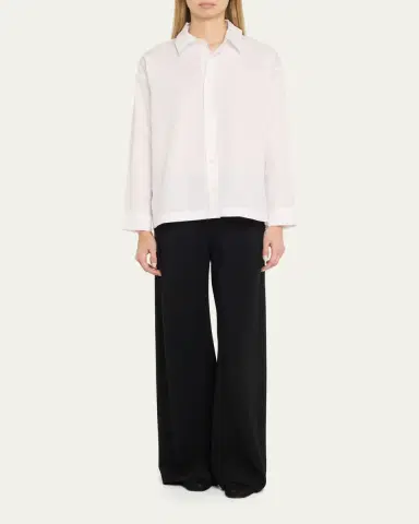 Eskandar Slim Shirt with Collar (Regular Length) | Thumbnail 2 Eskandar Slim Shirt with Collar (Regular Length) | Thumbnail 2
