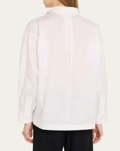 Eskandar Slim Shirt with Collar (Regular Length) | Thumbnail 3 Eskandar Slim Shirt with Collar (Regular Length) | Thumbnail 3