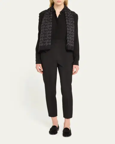 Saint Laurent Monogram Sheer Scarf | Thumbnail 2