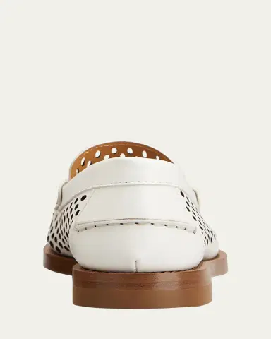 Tod's Perforated Leather Driver Penny Loafers | Thumbnail 4 Tod's Perforated Leather Driver Penny Loafers | Thumbnail 4