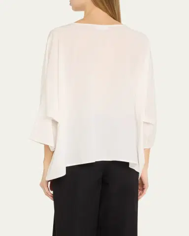 Eskandar Boat Neck Top (Mid Length) | Thumbnail 3