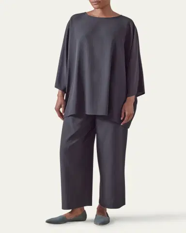 Eskandar Boat Neck Top (Long Length) | Thumbnail 2