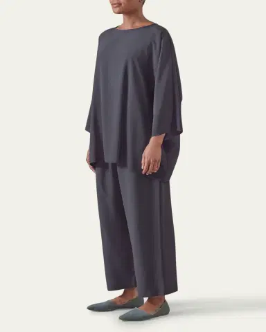 Eskandar Boat Neck Top (Long Length) | Thumbnail 4