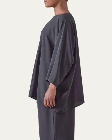 Eskandar Boat Neck Top (Long Length) | Thumbnail 5