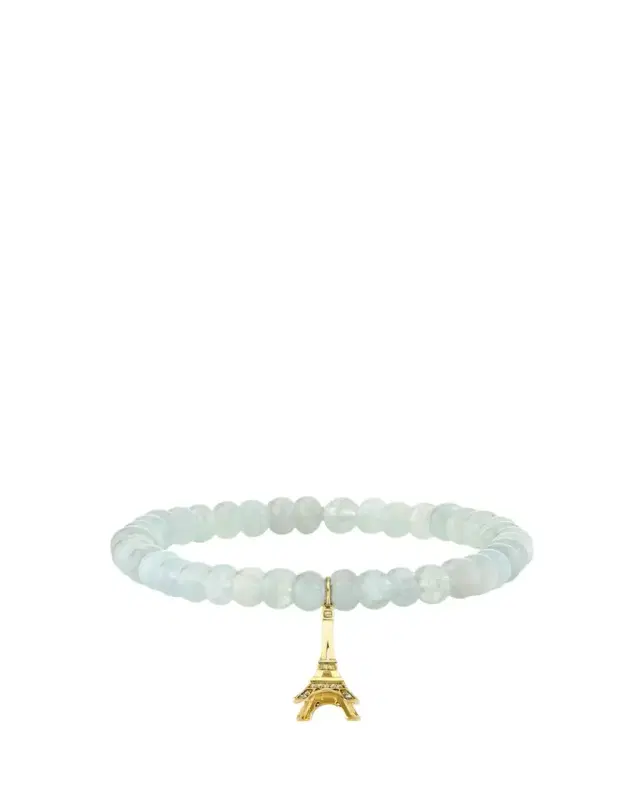 Sydney Evan 14K Yellow Gold Diamond Eiffel Tower Charm