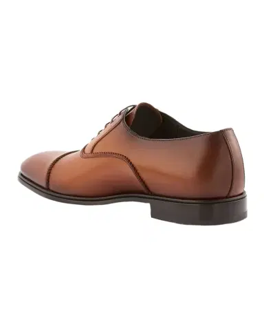 Ferragamo Men's Boston Brogue Leather Cap-Toe Oxfords | Thumbnail 1