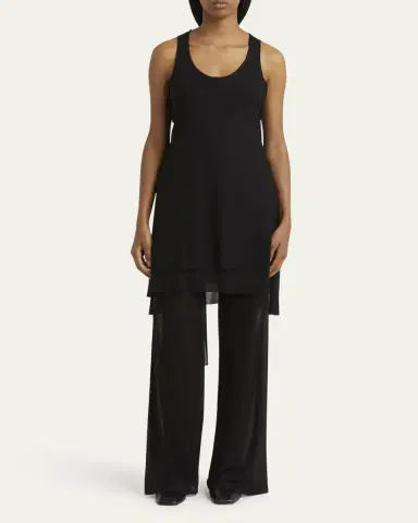 SETCHU Layered Sheer Mini Tank Dress | Thumbnail 2