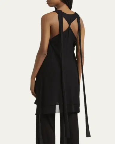 SETCHU Layered Sheer Mini Tank Dress | Thumbnail 3