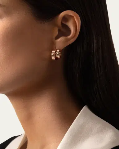 NOUVEL HERITAGE 18K Monday Morning Mood Double Hoop Earrings | Thumbnail 4