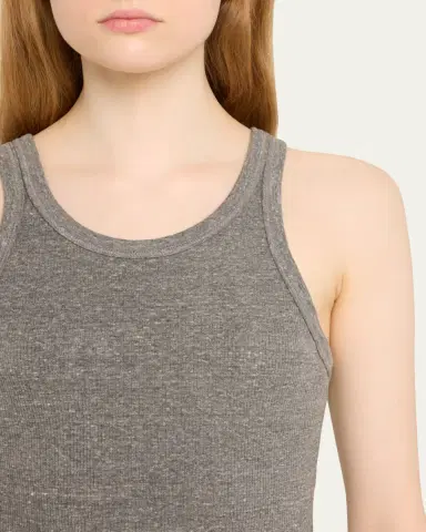 AMO Denim Long Ribbed Tank Top | Thumbnail 5