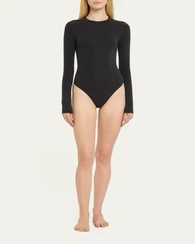 Skims Fits Everybody Crewneck Thong Bodysuit | Thumbnail 2 Skims Fits Everybody Crewneck Thong Bodysuit | Thumbnail 2
