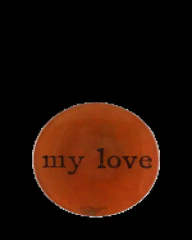 John Derian My Love Red Decorative Plate | Thumbnail 2