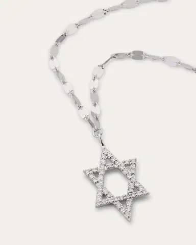 Lana 14K Gold Flawless Star of David Pendant Necklace with Jump Ring, 16-18"L | Thumbnail 3 Lana 14K Gold Flawless Star of David Pendant Necklace with Jump Ring, 16-18"L | Thumbnail 3