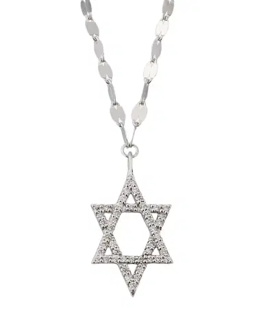 Lana 14K Gold Flawless Star of David Pendant Necklace with Jump Ring, 16-18"L | Thumbnail 1 Lana 14K Gold Flawless Star of David Pendant Necklace with Jump Ring, 16-18"L | Thumbnail 1