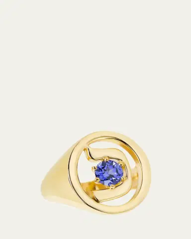 Procaccia Jewelry 18K Gold Hebrew KHAF Initial Signet Ring | Thumbnail 4 Procaccia Jewelry 18K Gold Hebrew KHAF Initial Signet Ring | Thumbnail 4