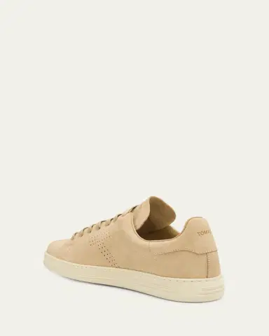 Tom Ford Men's Warwick Suede Low-Top Sneakers | Thumbnail 2 Tom Ford Men's Warwick Suede Low-Top Sneakers | Thumbnail 2