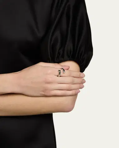 Charlotte Chesnais Biseau Ring Silver | Thumbnail 2