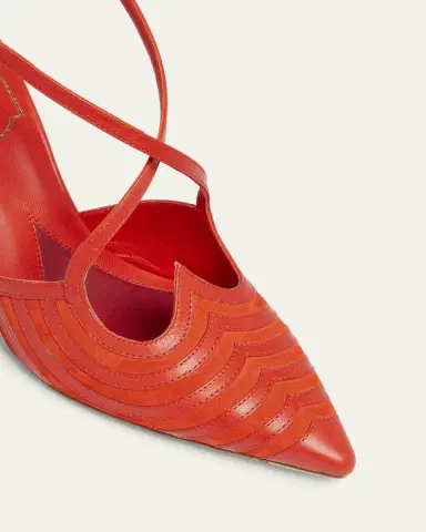 Roger Vivier I Love Vivier Mixed Leather Slingback Pumps | Thumbnail 5 Roger Vivier I Love Vivier Mixed Leather Slingback Pumps | Thumbnail 5