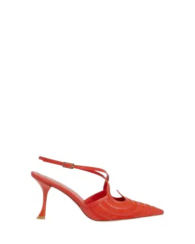 Roger Vivier I Love Vivier Mixed Leather Slingback Pumps | Thumbnail 1 Roger Vivier I Love Vivier Mixed Leather Slingback Pumps | Thumbnail 1