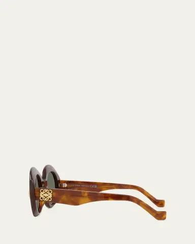 LOEWE Anagram Round Acetate Sunglasses | Thumbnail 2