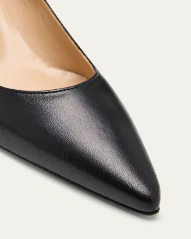 Manolo Blahnik Srila Leather Low Pumps | Thumbnail 5