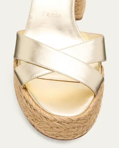 Christian Louboutin 70mm Calakala Metallic Crisscross Platform Sandals | Thumbnail 8 Christian Louboutin 70mm Calakala Metallic Crisscross Platform Sandals | Thumbnail 8