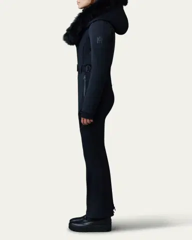 Mackage Elle Agile-360 Ski Suit with Removable Hood and Shearling Trim | Thumbnail 3 Mackage Elle Agile-360 Ski Suit with Removable Hood and Shearling Trim | Thumbnail 3