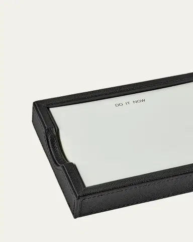 Graphic Image Leather Memo Tray with 100 "Do It Now" Note Cards | Thumbnail 3 Graphic Image Leather Memo Tray with 100 "Do It Now" Note Cards | Thumbnail 3