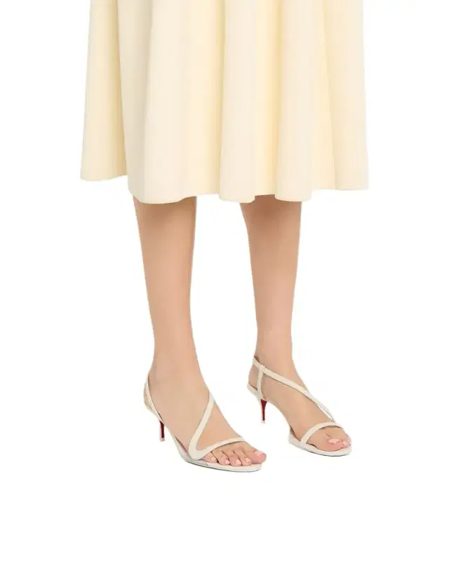 55mm Rosalie Leather Slingback Sandals