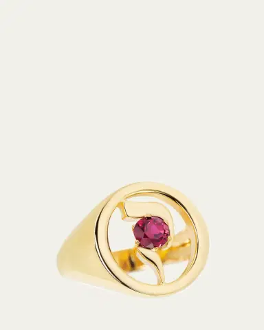 Procaccia Jewelry 18K Gold Hebrew QUF Initial Signet Ring | Thumbnail 4 Procaccia Jewelry 18K Gold Hebrew QUF Initial Signet Ring | Thumbnail 4