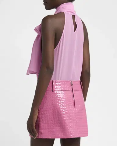 TOM FORD Silk Tie-Neck Halter Blouse | Thumbnail 3