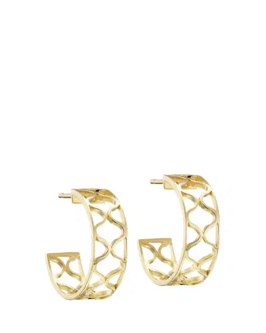 L. Klein Giulia 18K Yellow Gold Hoop Earrings, 18mm | Thumbnail 1 L. Klein Giulia 18K Yellow Gold Hoop Earrings, 18mm | Thumbnail 1