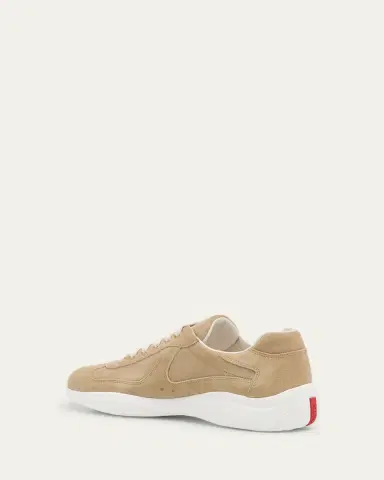 Prada Men's Americas Cup Suede Low-Top Sneakers | Thumbnail 5