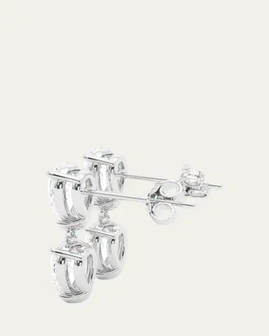 HauteCarat 18K Pear Lab Grown Diamond Twin Earrings | Thumbnail 3 HauteCarat 18K Pear Lab Grown Diamond Twin Earrings | Thumbnail 3
