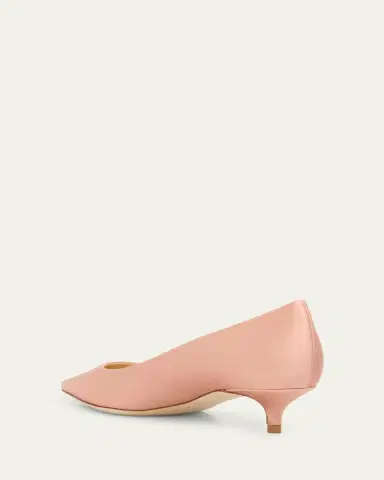 Jimmy Choo Amelia Satin Kitten-Heel Pumps | Thumbnail 3
