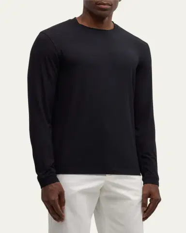 Giorgio Armani Men's Mr. Armani Solid T-Shirt | Thumbnail 4