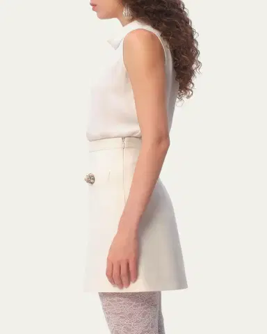 Valentino Garavani Rounded Funnel Neck Top | Thumbnail 4