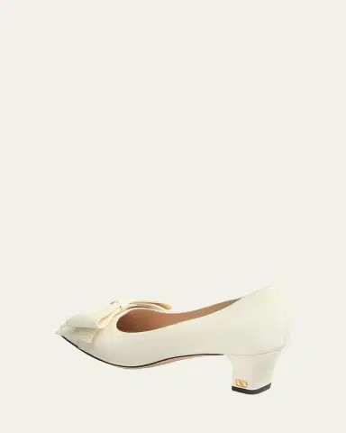 Valentino Garavani Bowow Leather Pumps | Thumbnail 4