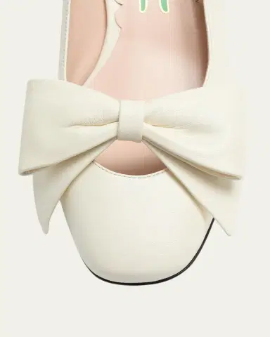 Valentino Garavani Bowow Leather Pumps | Thumbnail 5