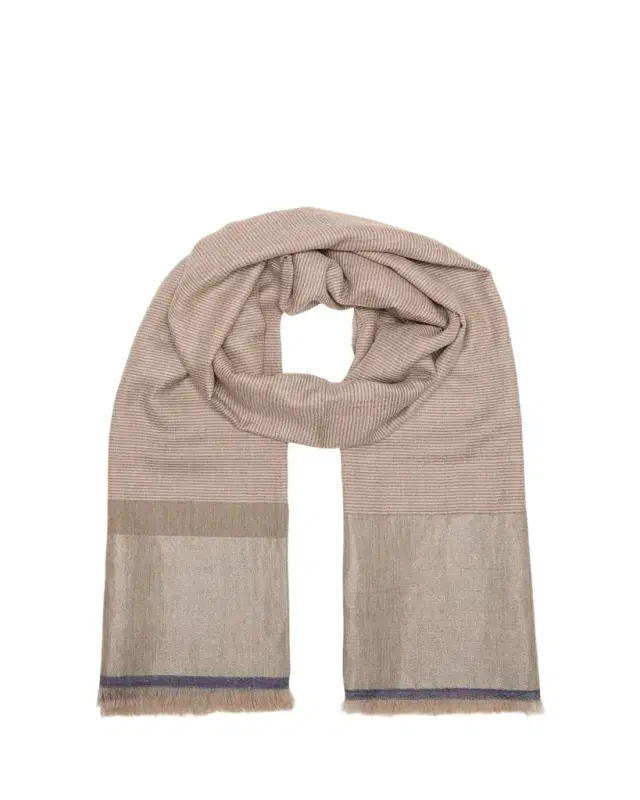 Kashmir Loom Stria Diamond Weave Cashmere Stole