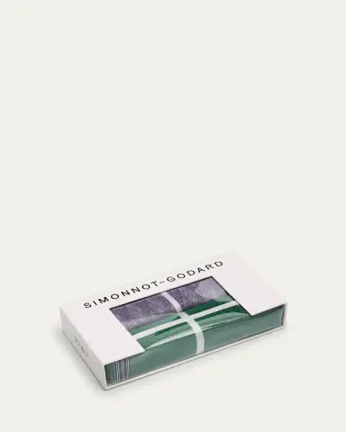 Simonnot Godard Men's 2-Pack Egyptian Cotton Handkerchiefs | Thumbnail 3
