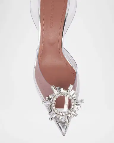 Amina Muaddi Begum Clear Crystal Slingback Pumps | Thumbnail 5 Amina Muaddi Begum Clear Crystal Slingback Pumps | Thumbnail 5