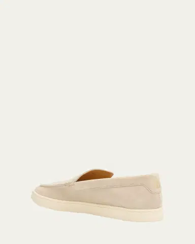 Brunello Cucinelli Men's Hybrid Venetian Suede Slip-Ons | Thumbnail 17