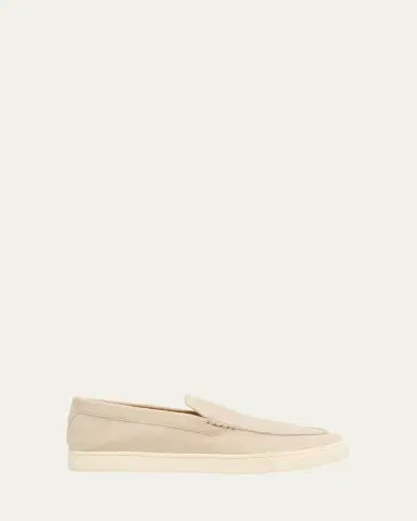 Brunello Cucinelli Men's Hybrid Venetian Suede Slip-Ons | Thumbnail 26