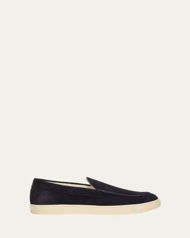 Brunello Cucinelli Men's Hybrid Venetian Suede Slip-Ons | Thumbnail 27